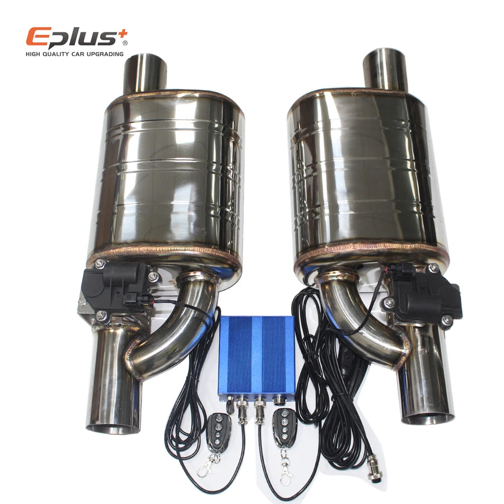 Universal Electric Exhaust Cutout Valve Kit – Adjustable Stainless Steel Silencer 51mm / 63mm / 70mm / 76mm