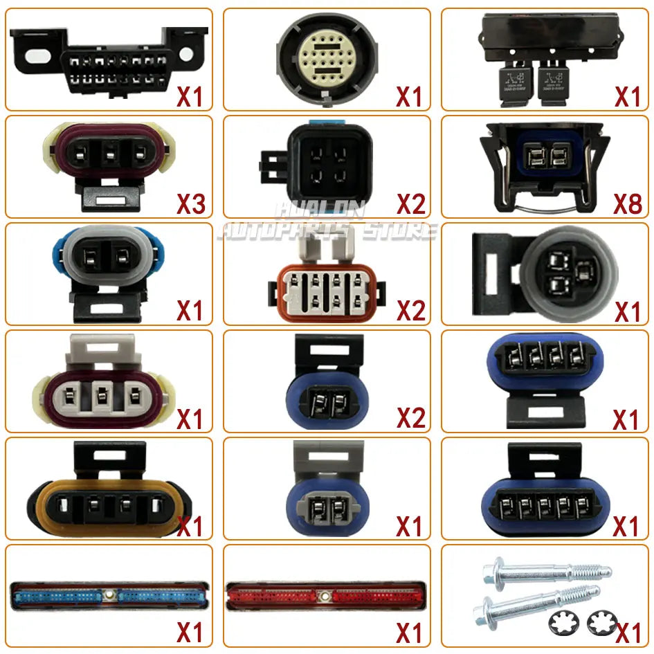 LS Standalone Engine and 4L60E DBC Wiring Harness with 8pcs EV1 to EV6 Injector Adapters for 1997-2006 GM LS1 Vortec Swap 4.8L 5.3L 6.0L