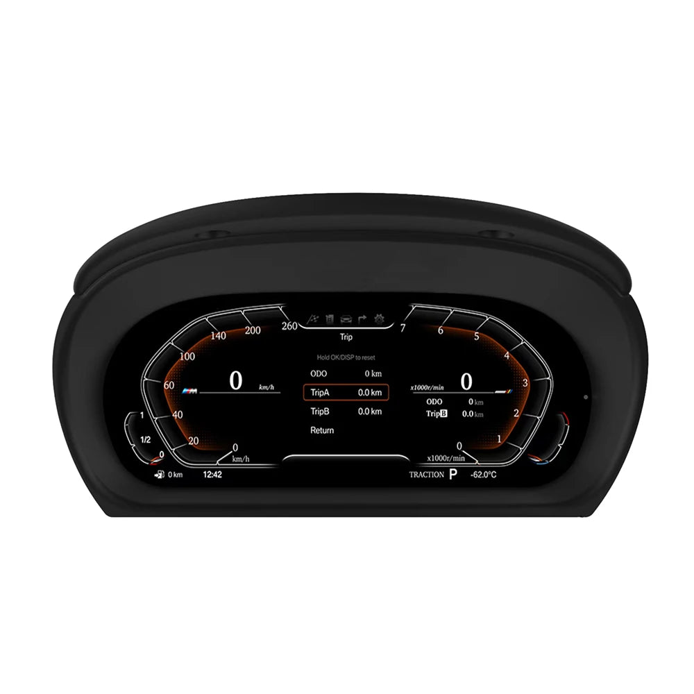Digital LCD Dashboard Cluster for BMW 3 Series E90/E91/E92 (2005–2012) – Virtual Cockpit Speedometer