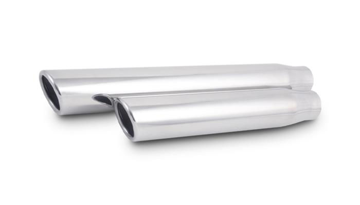Vibrant Performance 3" Round Stainless Steel Tip (Single Wall, Angle Cut)