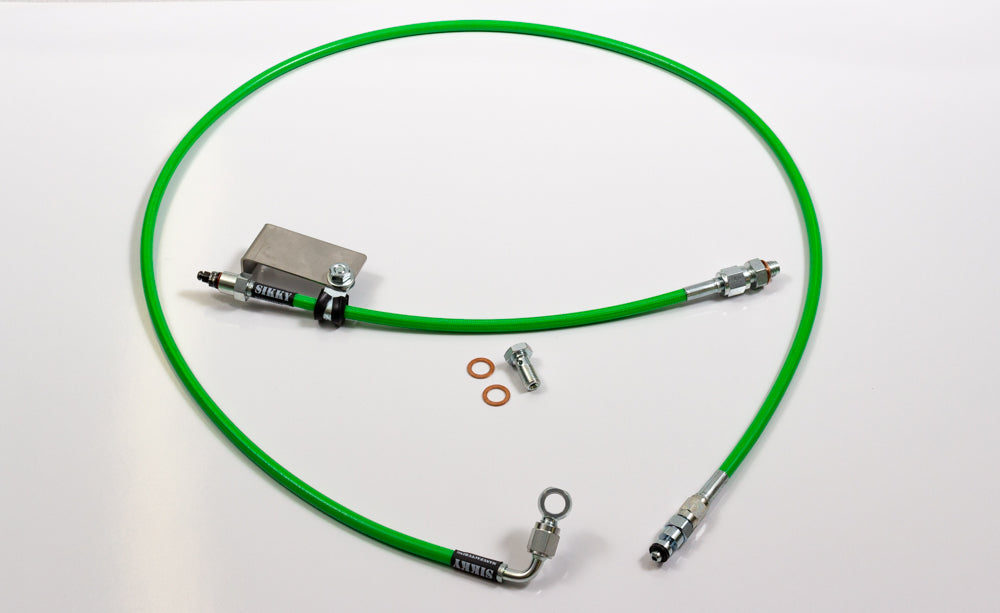 Sikky Universal T56 Clutch Line Kit, to work with Wilwood master cylinder. 48" long feed line, 12" bleeder line