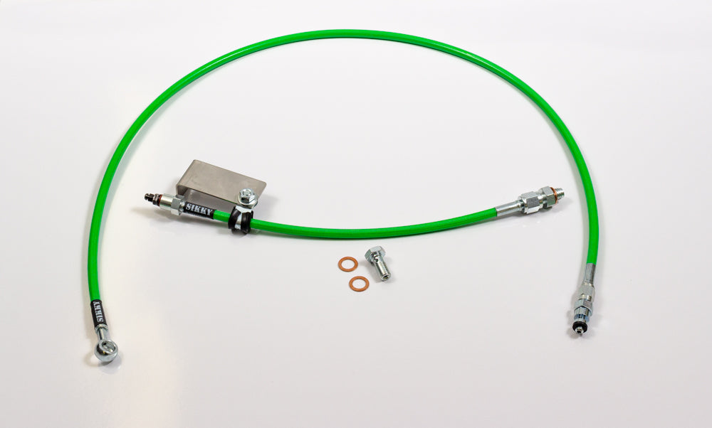 Sikky Universal T56 Clutch Line Kit, to work with Wilwood master cylinder. 36" long feed line, 12" bleeder line