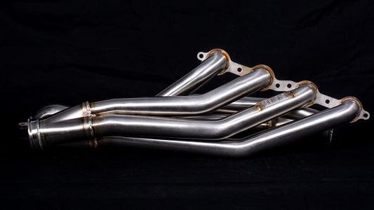 Sikky GM X-Body LS Swap Headers Stainless Steel Long Tube 1 7/8" Primaries with 3" Merge Collector and Complete V-band Clamp Assembly (Gaskets and Hardware Included)