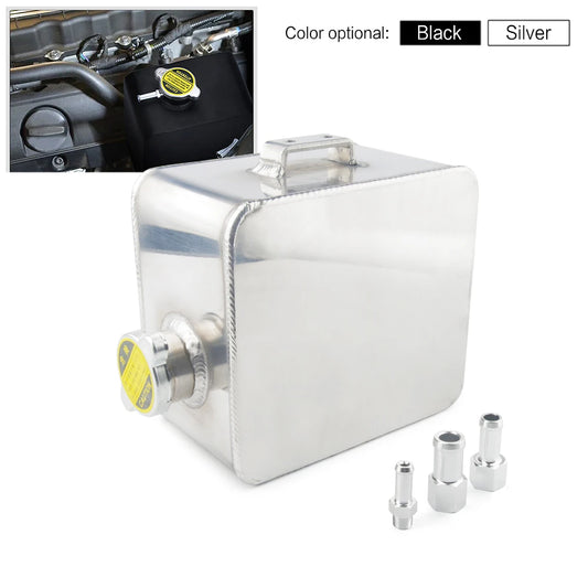 2L Aluminum Coolant Expansion tank – Black or Polished Finish with Cap