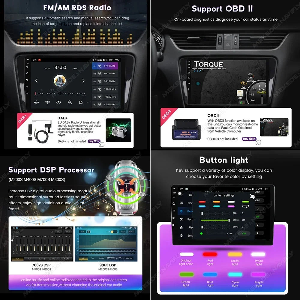 Android Car Stereo with GPS & CarPlay – For BMW 3 Series E90/E91/E92/E93 (2005–2013)