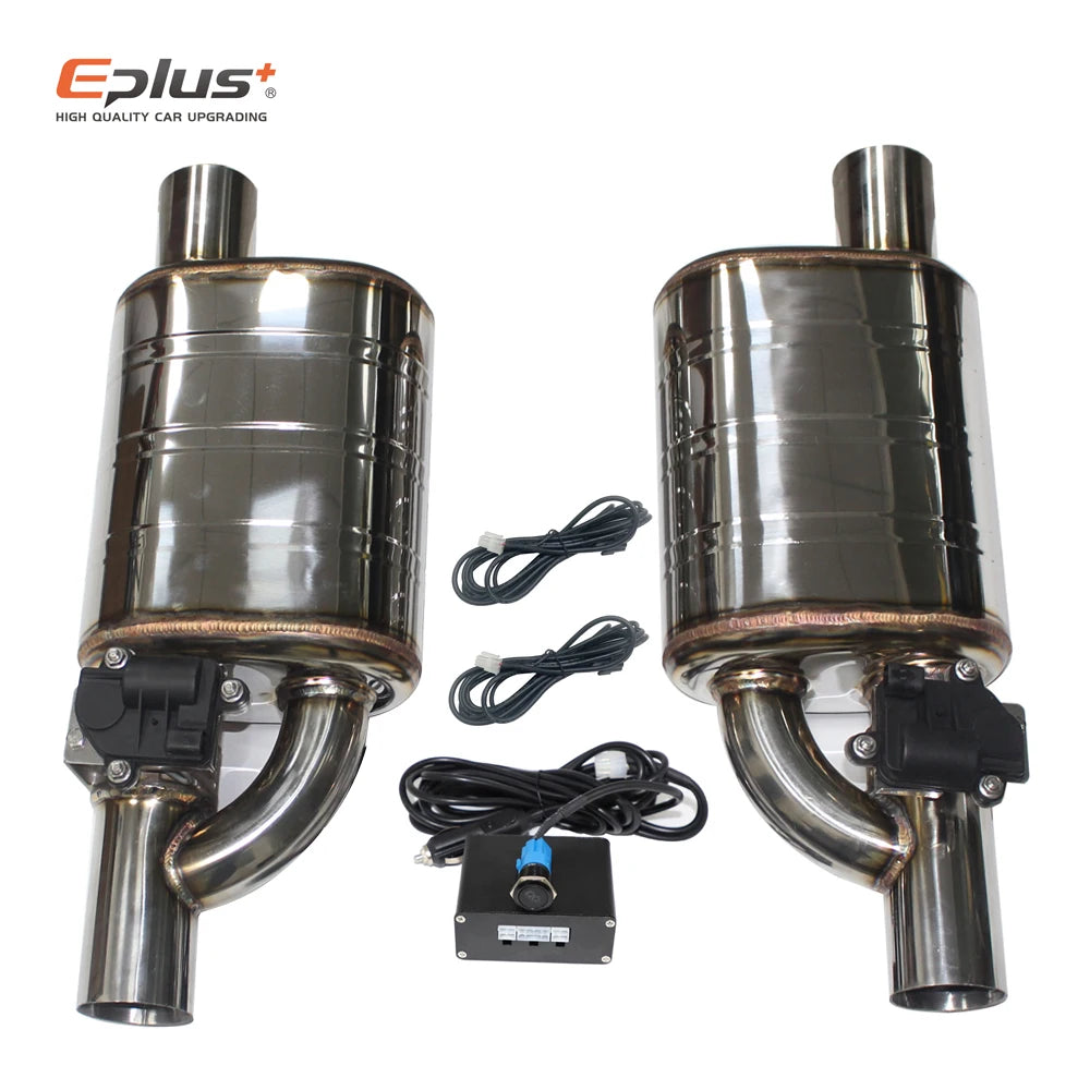 Universal Electric Exhaust Cutout Valve Kit – Adjustable Stainless Steel Silencer 51mm / 63mm / 70mm / 76mm