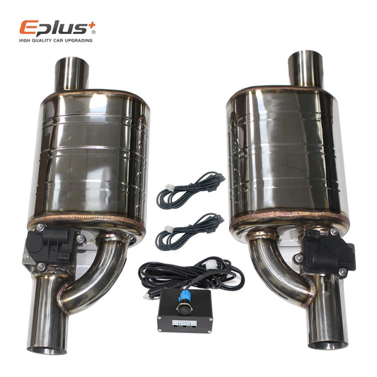 Universal Electric Exhaust Cutout Valve Kit – Adjustable Stainless Steel Silencer 51mm / 63mm / 70mm / 76mm