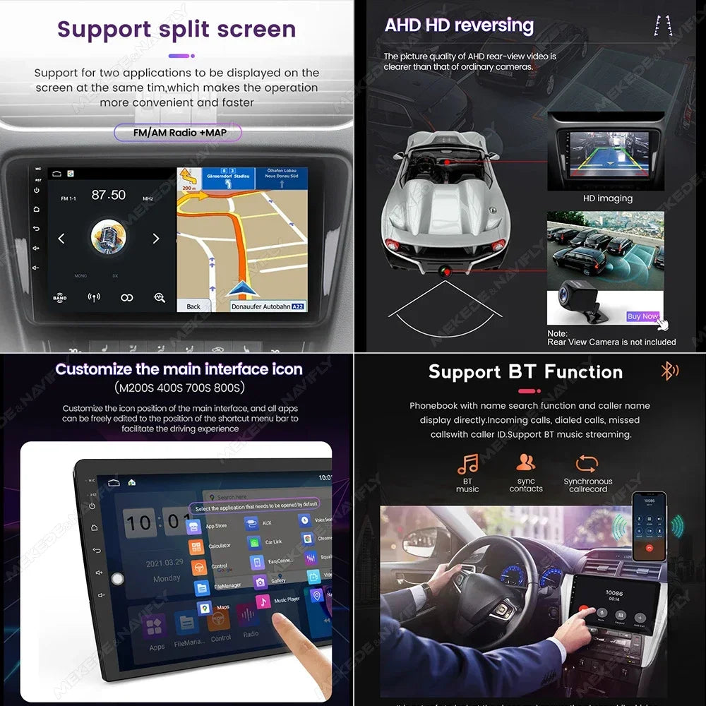 Android Car Stereo with GPS & CarPlay – For BMW 3 Series E90/E91/E92/E93 (2005–2013)