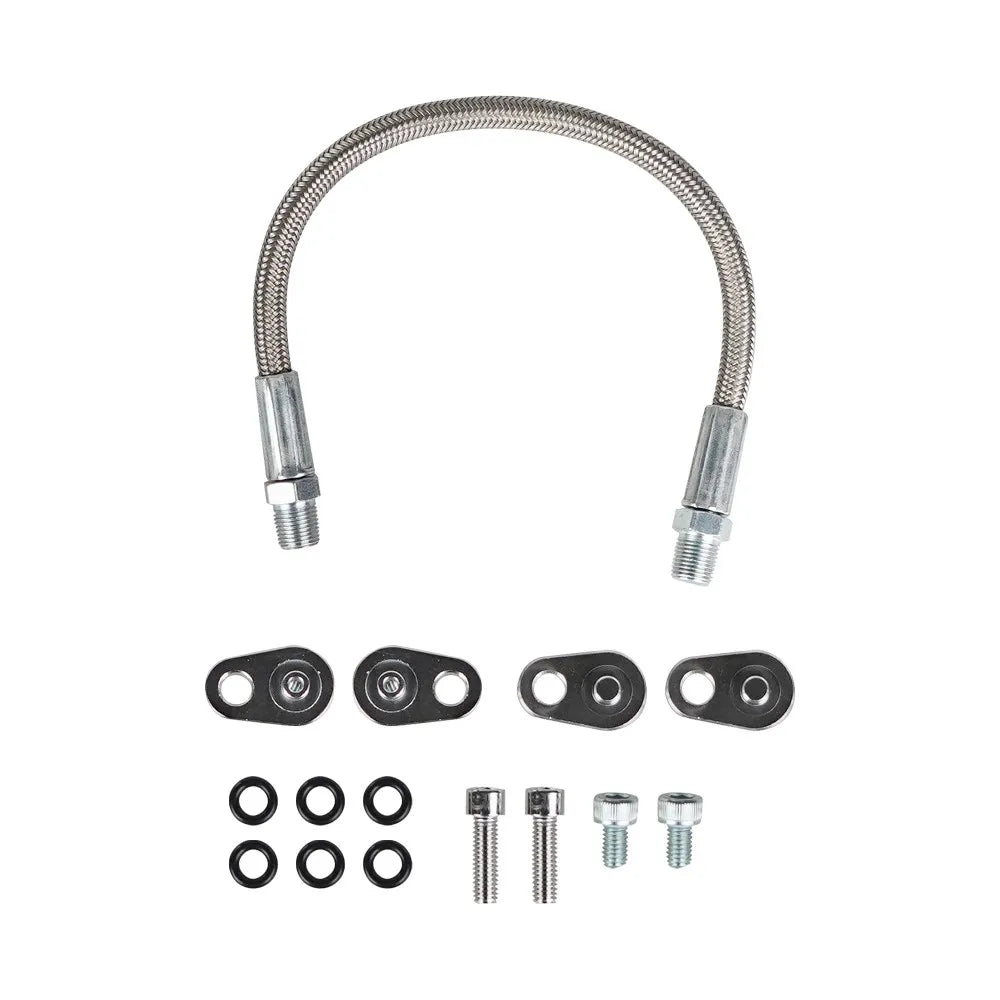 Aluminum Coolant Steam Port Crossover Throttle Body Bypass Hose Kit For GM Series Engines LS1 LSX LM7 LR4 LQ4 LS6