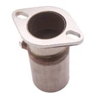 3" to 2.5" Stainless Steel Exhaust Flange Reducer with O₂ Sensor Bung – 2‑Bolt