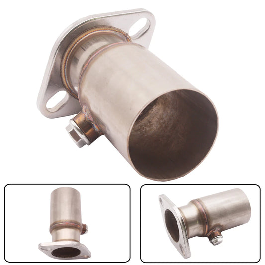 3" to 2.5" Stainless Steel Exhaust Flange Reducer with O₂ Sensor Bung – 2‑Bolt