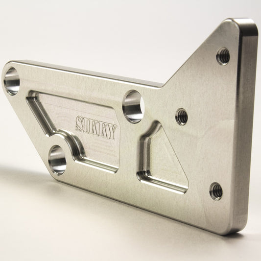 Sikky Mounts oil filter housing to AC compressor location on – LS Engine block