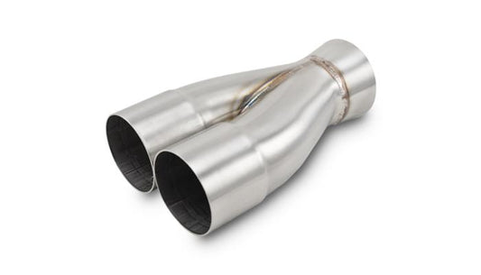 Vibrant Performance 2-1" Merge Collector, 2.5" Inlet x 3" Outlet, 8.50" Overall Length