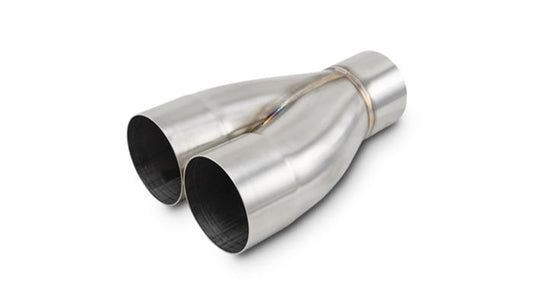 Vibrant Performance 2-1" Merge Collector, 3" Inlet x 3" Outlet, 9.00" Overall Length