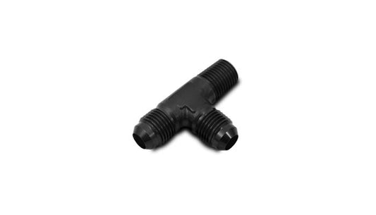 Vibrant Performance Male Flare Tee with Pipe On Run Adapter Fitt inchg; Size: -4AN x 1/8" NPT