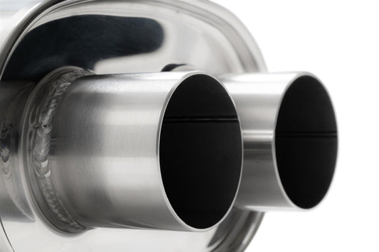 Vibrant Performance STREETPOWER Oval Muffler, 3" inlet/outlet (Dual In/Out) - 15" Body Length