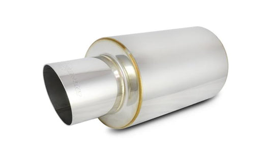 Vibrant Performance TPV Universal Mufflers, 4" Round Angle Cut Tip (3" inlet - 17" long)