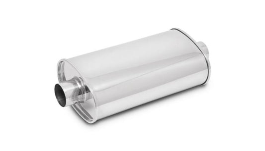 Vibrant Performance STREETPOWER Oval Muffler, 2.5" inlet/outlet (Center-Center)