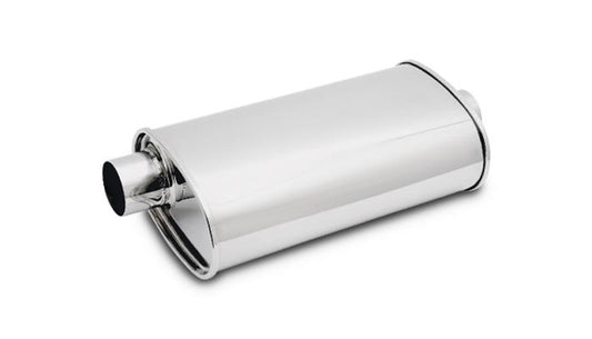 Vibrant Performance STREETPOWER Oval Muffler, 3" inlet/outlet (Offset-Center)