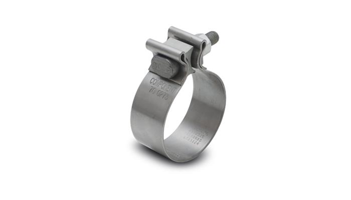 Vibrant Performance Stainless Steel Seal Clamp for 2.5" OD Tubing (1.25" Wide Band)