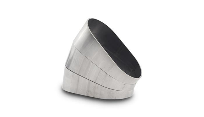 Vibrant Performance 45" Degree Horizontal Plane Oval Pie Cuts, Nominal Tube Size: 3"