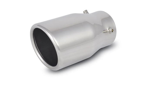 Vibrant Performance 3" Round Stainless Steel Bolt-On Tip (Single Wall, Angle Cut)