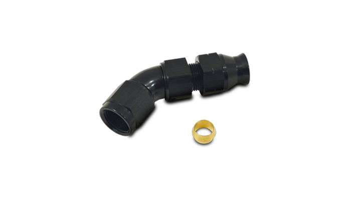 Vibrant Performance 45 Degree Tube to Female AN Adapter, Tube O.D. - 5/16"; AN Size: -6