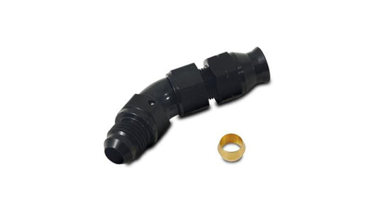 Vibrant Performance 45 Degree Tube to Male AN Adapter, Tube O.D. - 3/8"; AN Size: -6