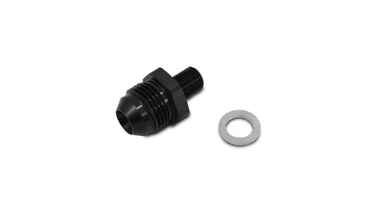 Vibrant Performance AN to Metric Straight Adapter with Washer; Size: -8AN Metric: 12mm x 1.25