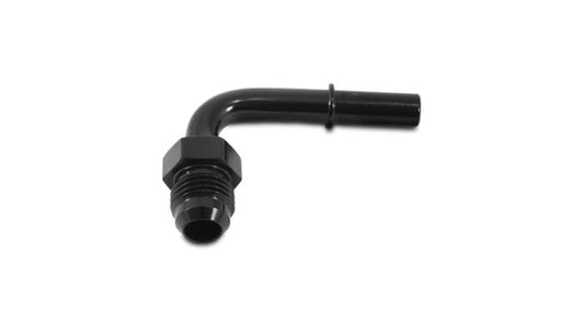 Vibrant Performance 90 Degree Male AN Push-On EFI Adapter, AN Size: -8; Barb Size: 0.375"