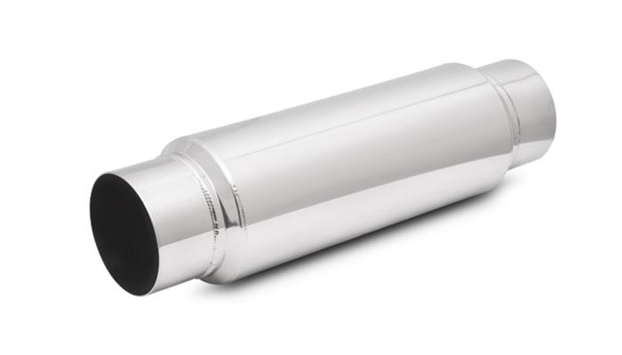 Vibrant Performance Large Diameter Bottle Style Resonator, 2.5" inlet/outlet x 18" long