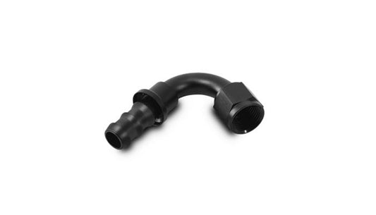 Vibrant Performance Push-On 120 Degree Hose End Elbow Fitt inchg; Size: -8AN