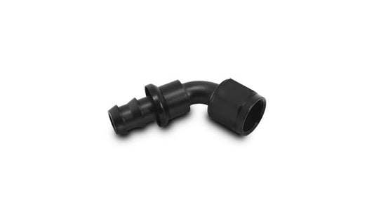Vibrant Performance Push-On 60 Degree Hose End Elbow Fitt inchg; Size: -8AN