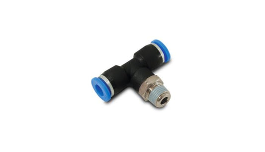 Vibrant Performance Male Tee Fitt inchg, Tube O.D. Size: 3/16"; Male Thread Size: 1/8" NPT