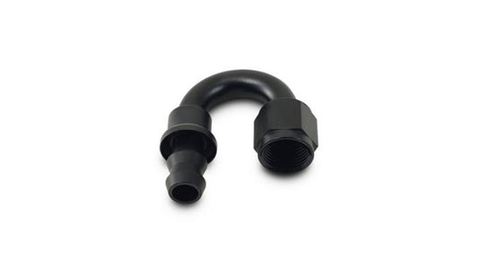 Vibrant Performance Push-On 180 Degree Hose End Elbow Fitt inchg; Hose Size: -8AN