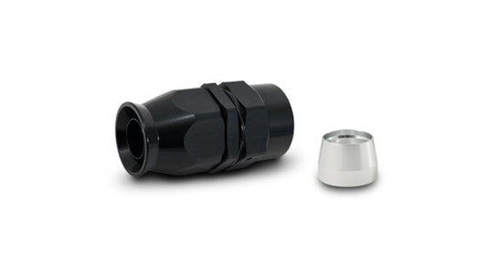 Vibrant Performance Straight High Flow Hose End Fitt inchg for PTFE L inched Flex Hose, -8AN