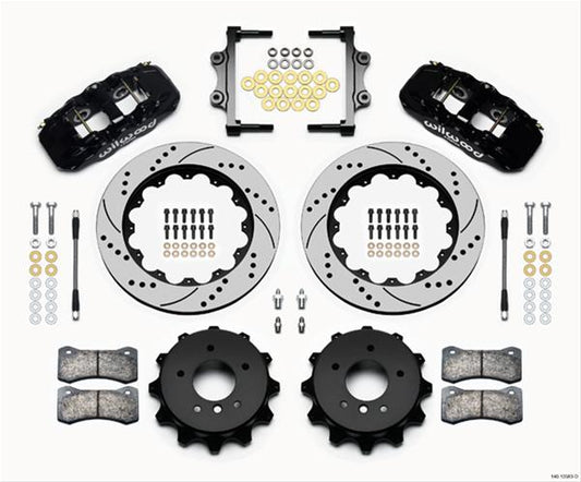 Wilwood Big Brake Kit Rear Bmw E90,07-11,Aero4,14.00X1.10 (Part #140-13583-D)