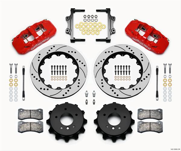 Wilwood Big Brake Kit Rear Bmw E90,07-11,Aero4,14.00X1.10 (Part #140-13583-DR)