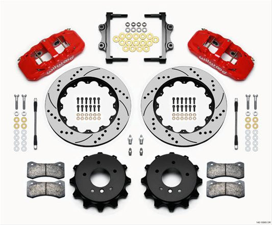 Wilwood Big Brake Kit Rear Bmw E90,07-11,Aero4,14.00X1.10 (Part #140-13583-DR)